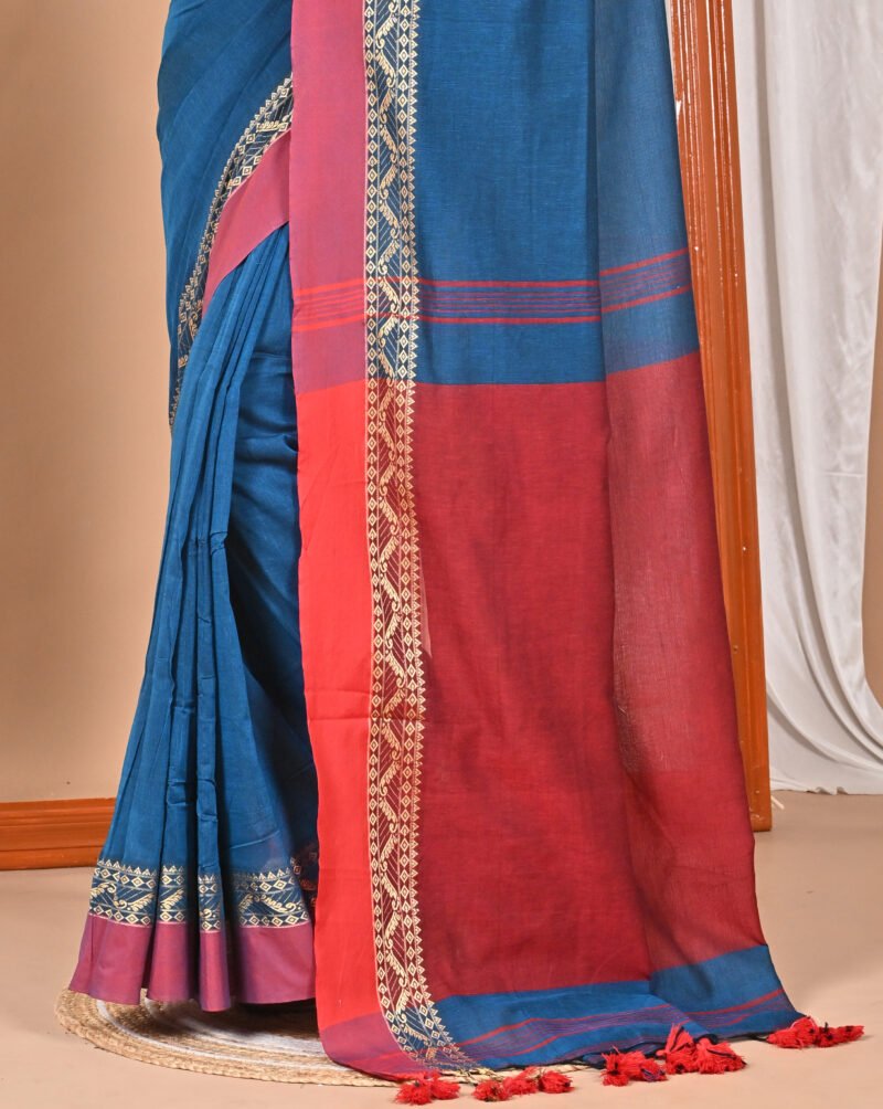 Pure Cotton Soft Handloom Saree - Image 6