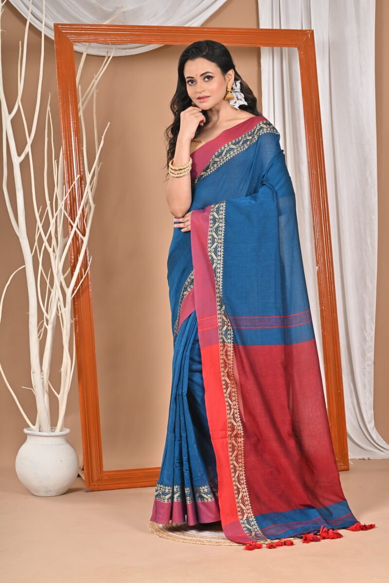 Pure Cotton Soft Handloom Saree - Image 5