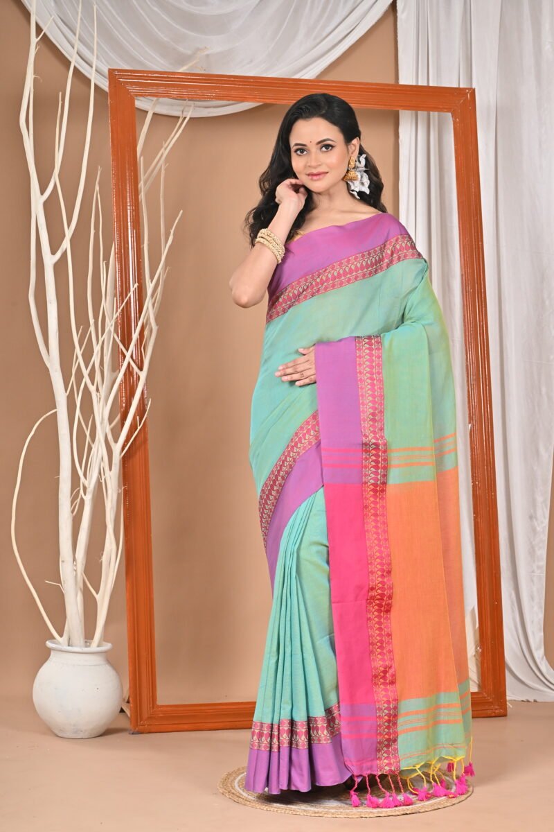Pure Cotton Soft Handloom Saree - Image 4