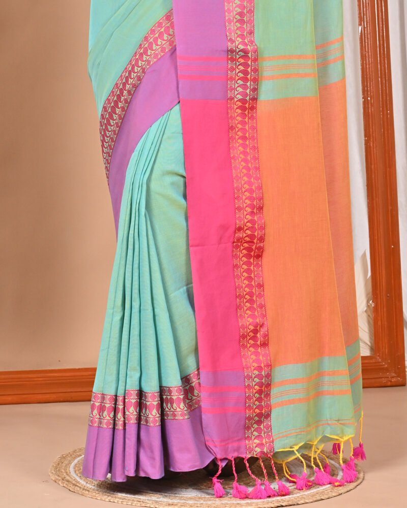Pure Cotton Soft Handloom Saree - Image 3