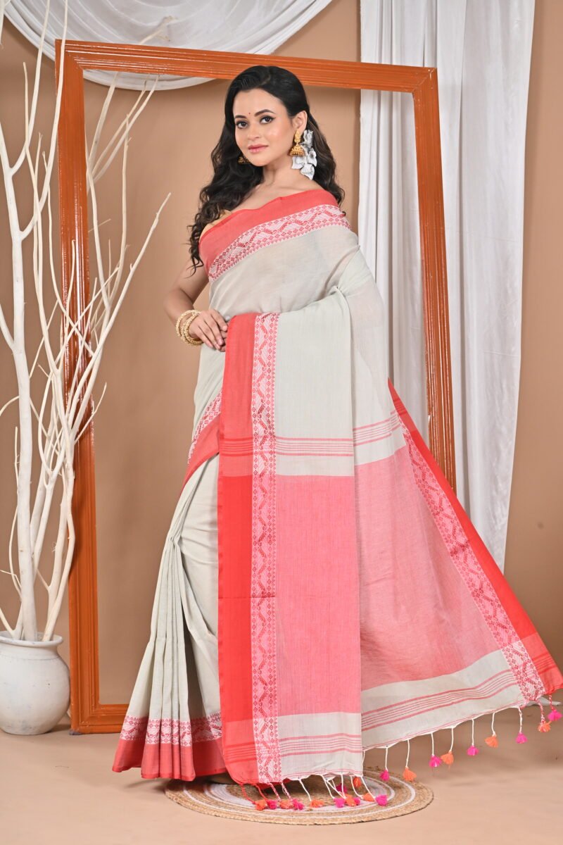 Pure Cotton Soft Handloom Saree - Image 3