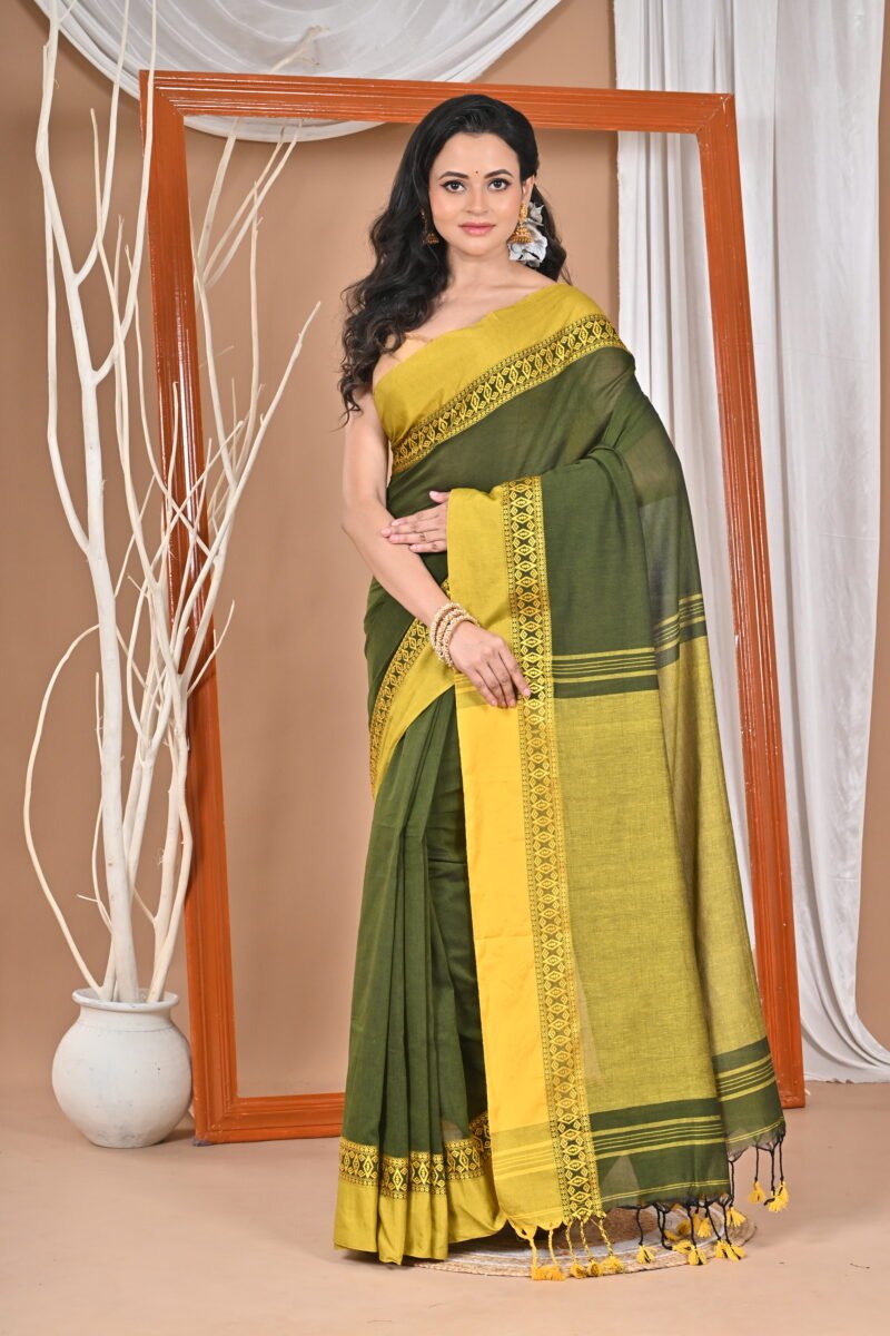 Pure Cotton Soft Handloom Saree - Image 3