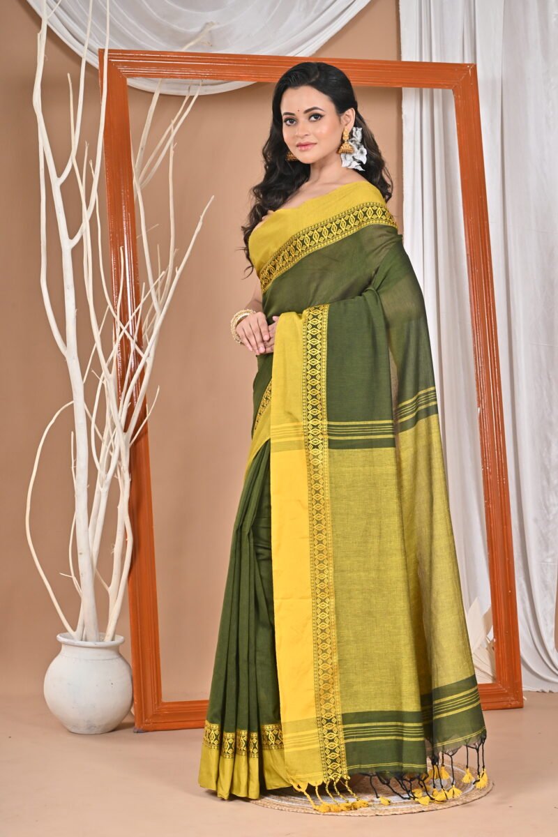 Pure Cotton Soft Handloom Saree - Image 5