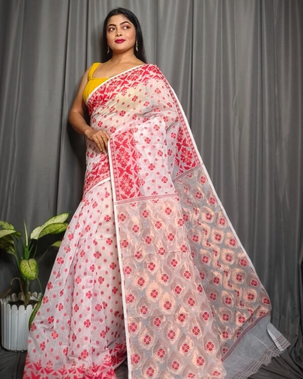 Allover Mina Work Jamdani Saree