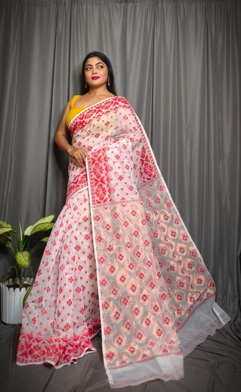 Allover Mina Work Jamdani Saree