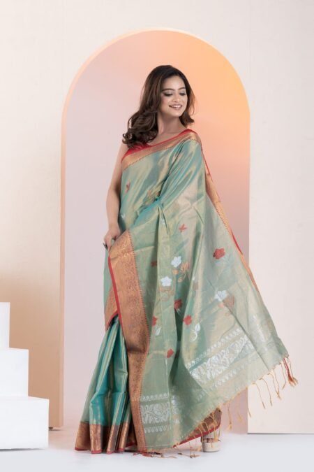 Soft Zari Cotton Handloom Saree
