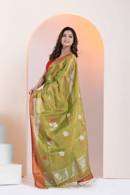 Soft Zari Cotton Handloom Saree