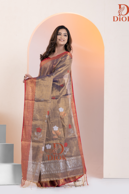 Soft Zari Cotton Handloom Saree