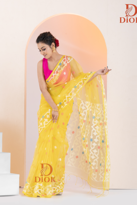 Soft Muslin Jamdani Saree