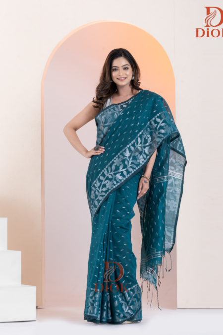 Cotton Silk Zari Work Handloom Saree