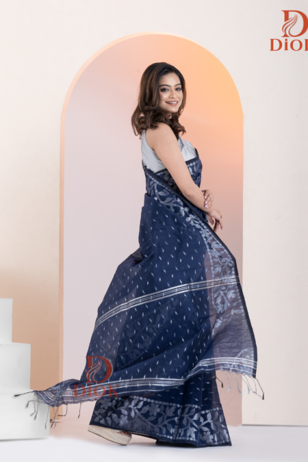 Cotton Silk Zari Work Handloom Saree