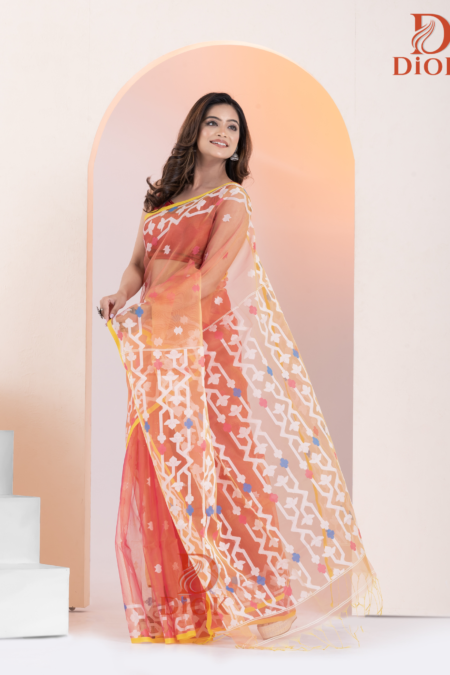 Soft Muslin Jamdani Saree