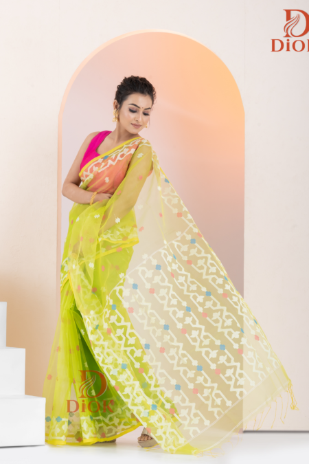 Soft Muslin Jamdani Saree