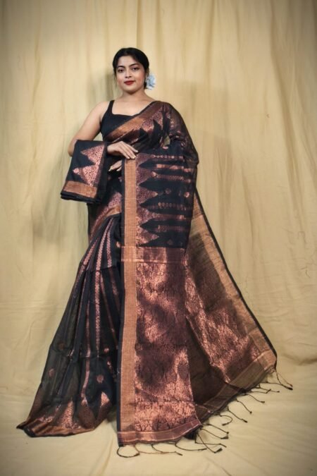 Zari Work Cotton Silk Handloom Saree