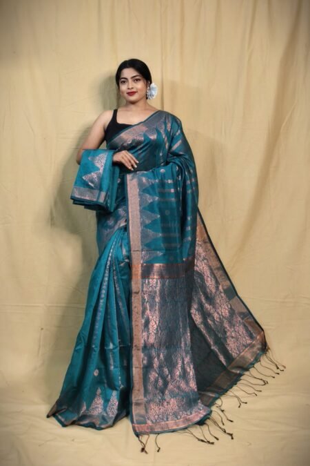 Zari Work Cotton Silk Handloom Saree