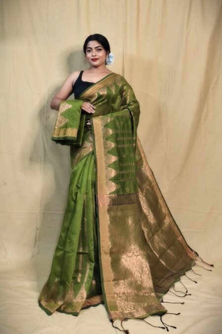 Zari Work Cotton Silk Handloom Saree