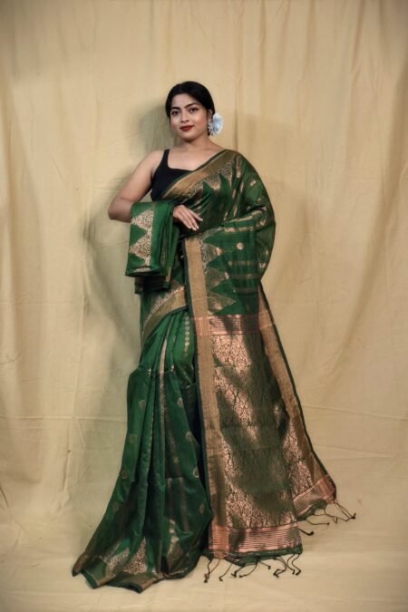 Zari Work Cotton Silk Handloom Saree