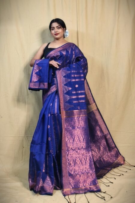 Zari Work Cotton Silk Handloom Saree