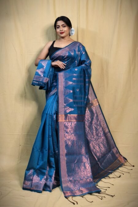 Zari Work Cotton Silk Handloom Saree