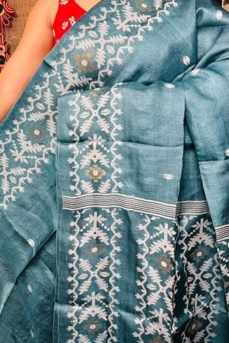 Tussar Handloom Saree With Silk Mark