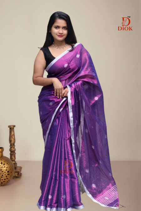 Traditional Soft Royal Purple Saree