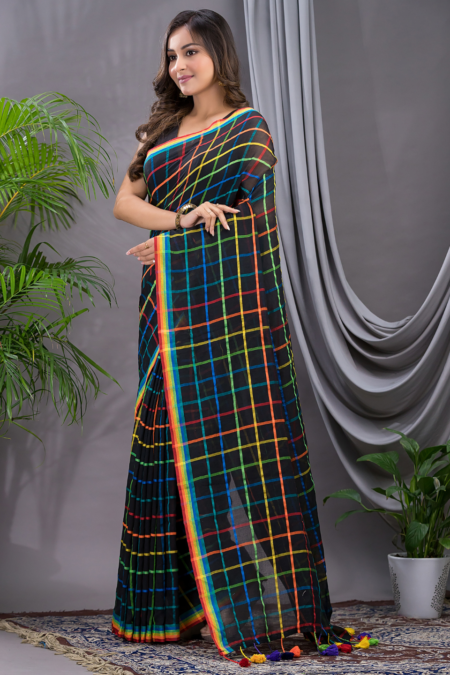 Handloom Soft mul Cotton Saree