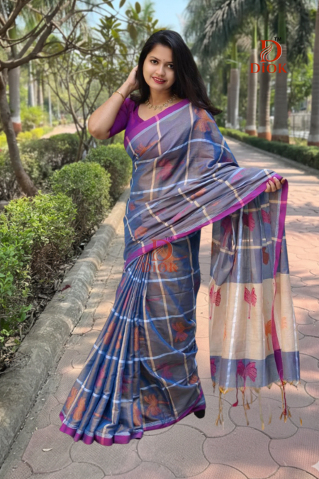 Soft Tissue Jamdani Saree