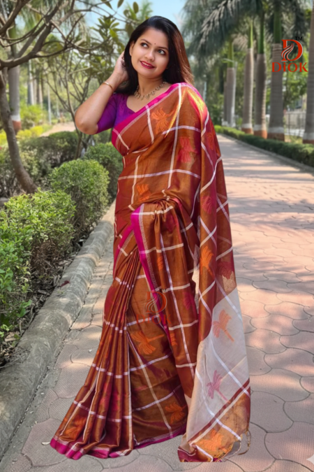 Soft Tissue Jamdani Saree