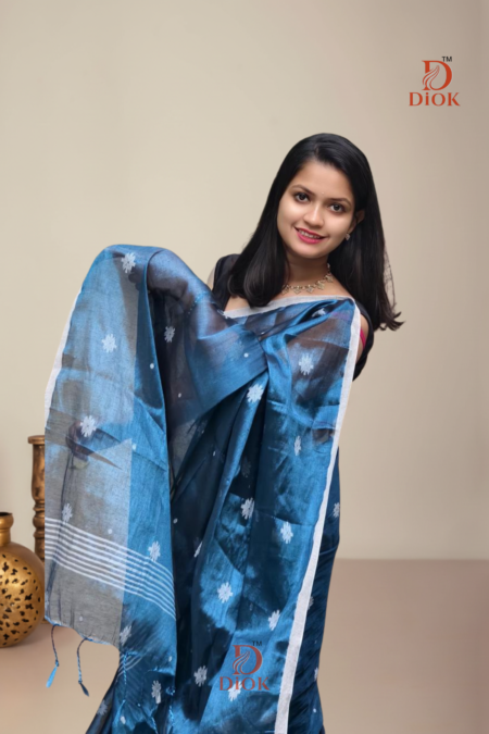 Traditional Soft Blue Saree