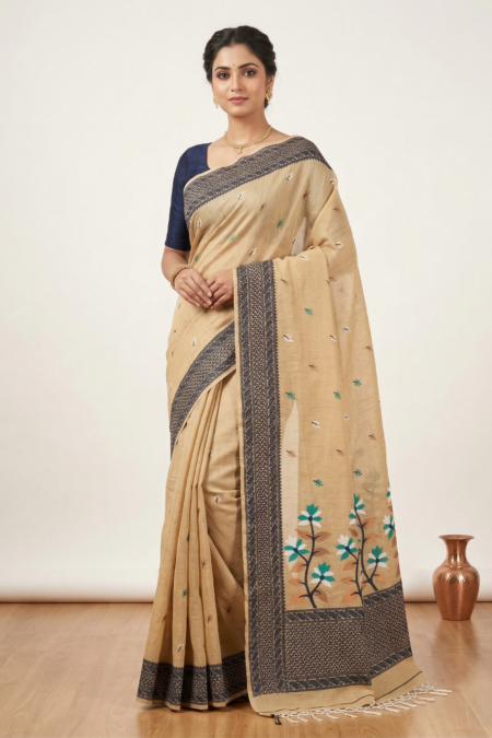 Soft Pure Cotton Jamdani Saree for Women  Comfortable & Stylish