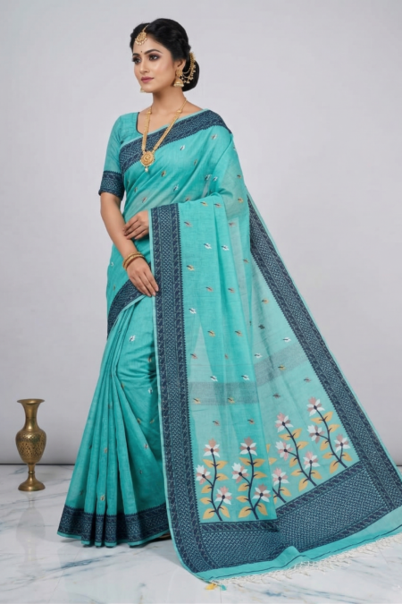 Soft Pure Cotton Jamdani Saree for Women  Comfortable & Stylish