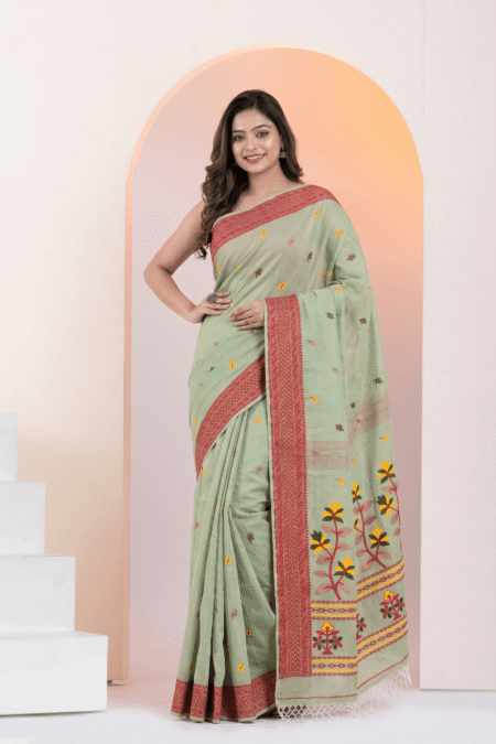Soft Pure Cotton Jamdani Saree for Women  Comfortable & Stylish