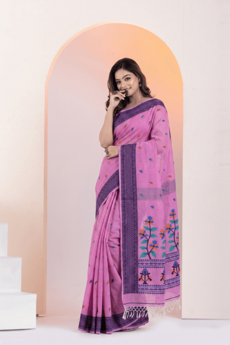 Soft Pure Cotton Jamdani Saree for Women  Comfortable & Stylish