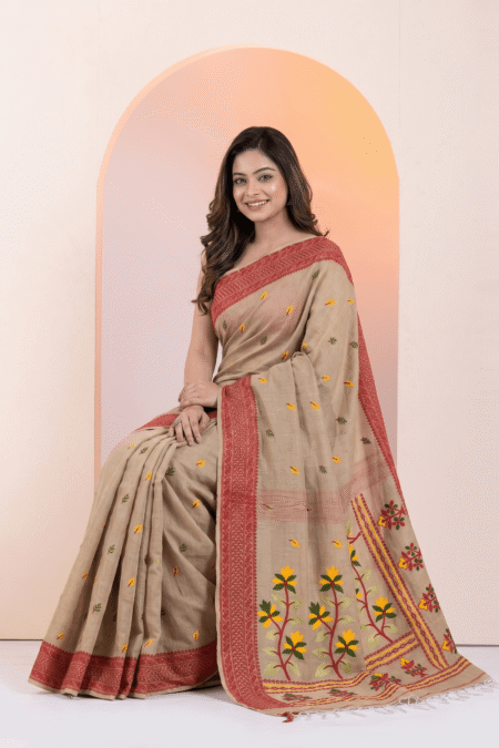 Soft Pure Cotton Jamdani Saree for Women  Comfortable & Stylish