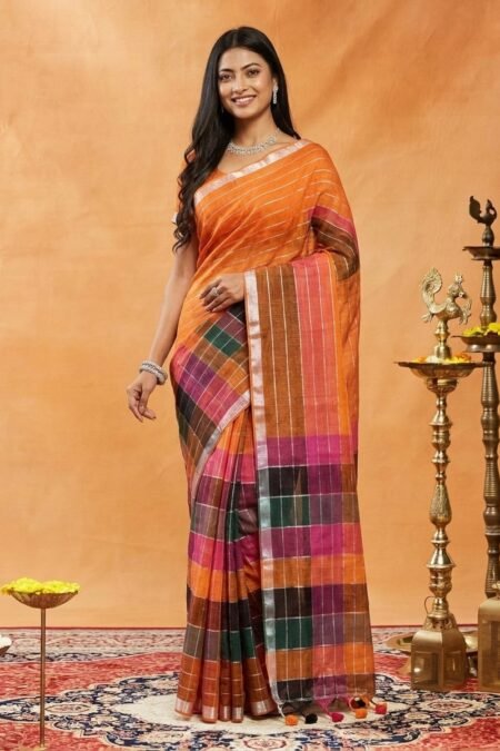 Soft Linen Saree for Everyday Comfort & Graceful Draping
