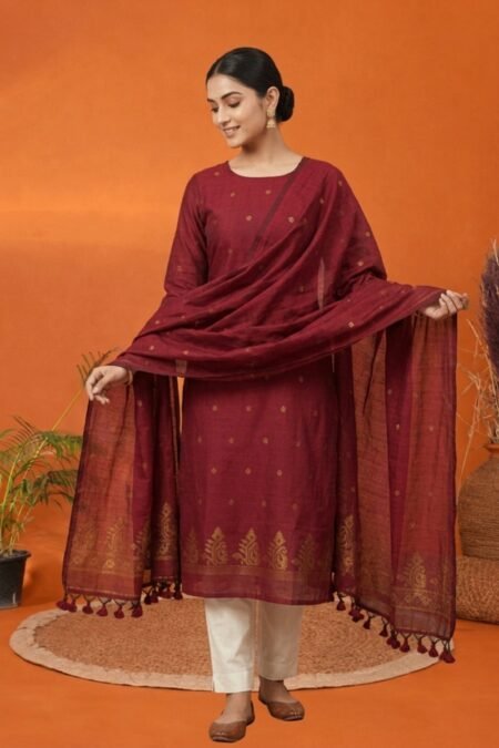 Pure Cotton Ethnic 2-Piece Suit Set