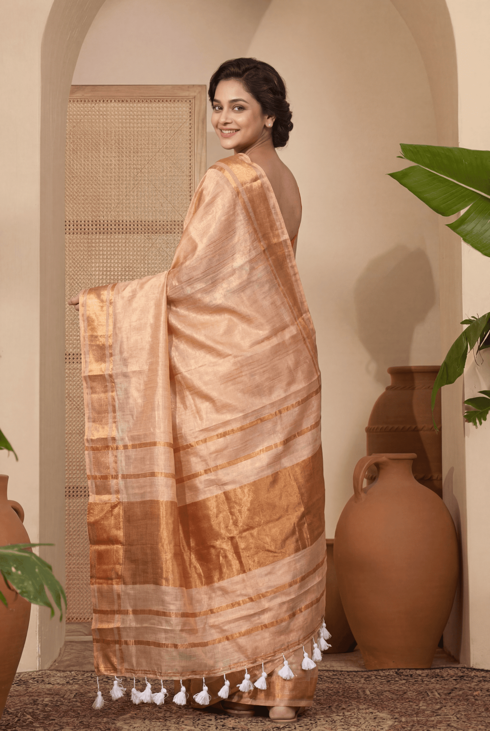 Women Cotton Silk Saree for Festive & Casual Wear - Image 2