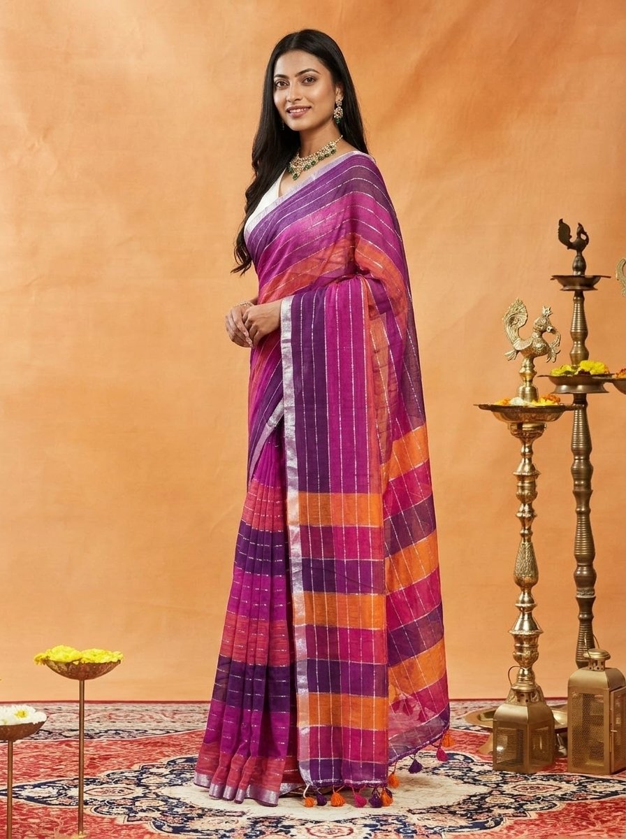 Soft Linen Saree for Everyday Comfort & Graceful Draping - Image 5