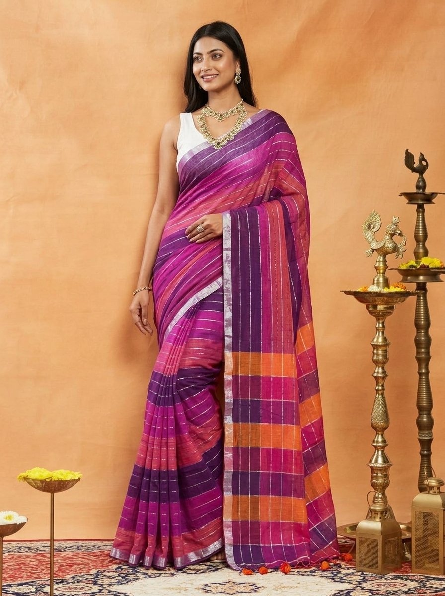 Soft Linen Saree for Everyday Comfort & Graceful Draping